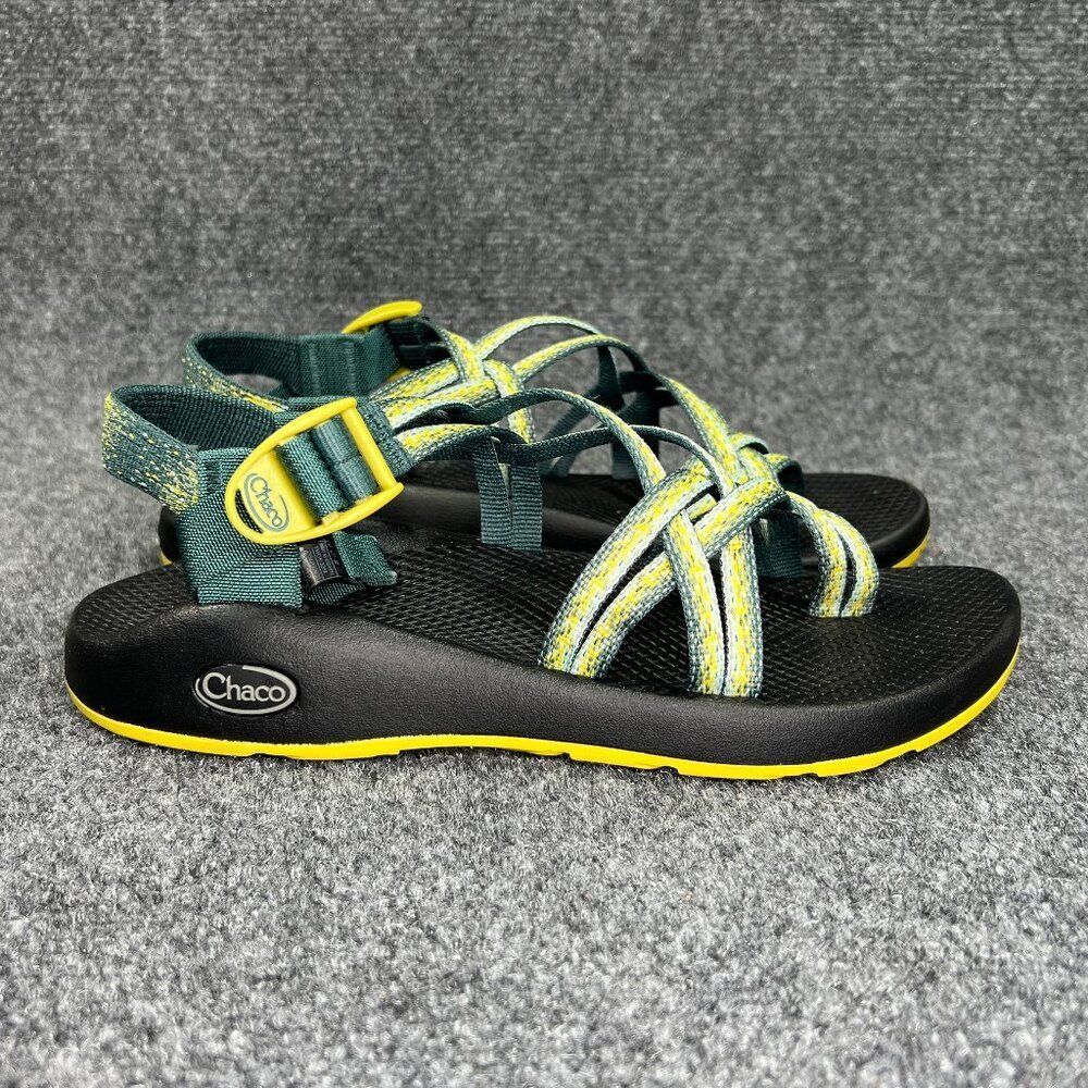 Chaco ZX2‎ Yampa Sandals Women's 9 Stardust Green Yellow Athletic Outdoor Hiking